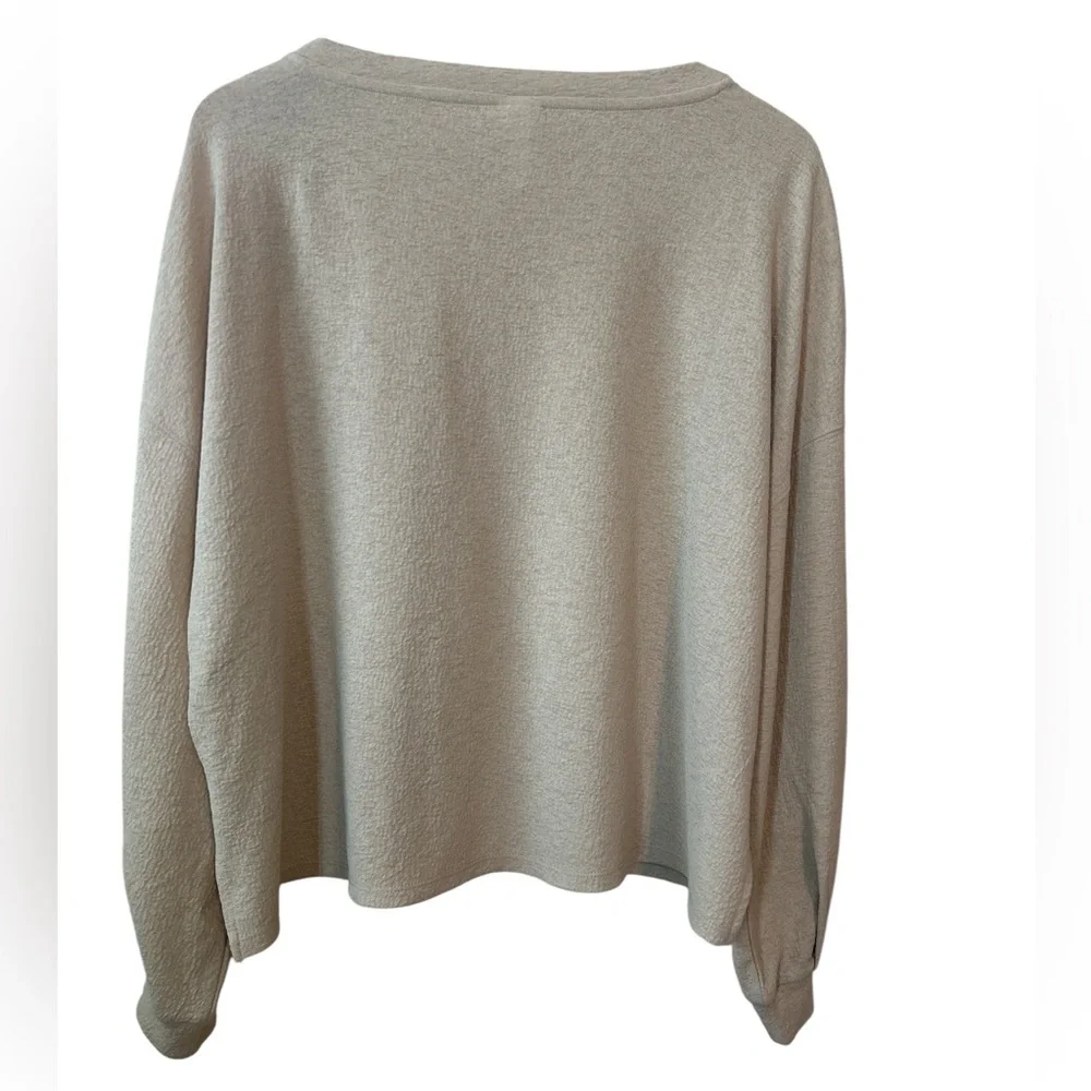 H&M Beige Long Sleeve Top Size Large